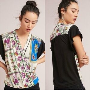 Anthropologie Tiny Cara Wrap Top - Small